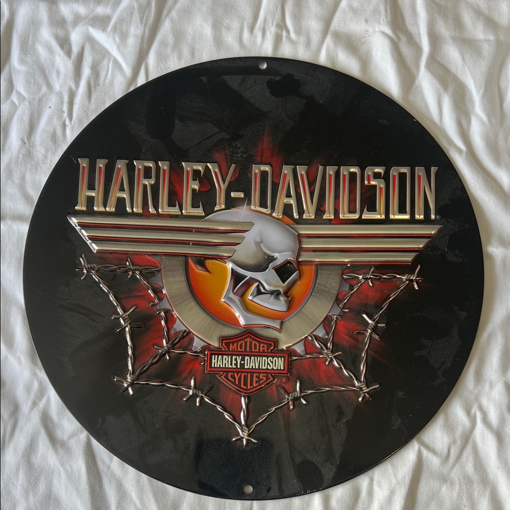 Harley-Davidson Gearhead Skull metal Wall Art